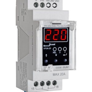 محافظ ولتاژ تک فاز دیجیتال مدل VPJN-20 کد 20JN1 شیوا امواج